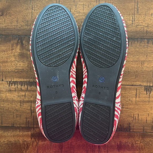 Rothy's The Loafer Red Zebra Shoes - Picture 3 of 11